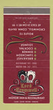 Matchbook Cover - Lord Cromwell Motor Inn Restaurant Cromwell CT 30 Strike