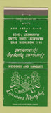 Matchbook Cover - Lauraine Murphy Manhasset LI NY CREASE #1 GREEN 30 Strike