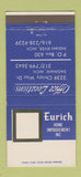 Matchbook Cover - Eurich Home Improvement Indian River Saginaw MI 30 Strike