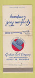 Matchbook Cover - Gorham Tool Detroit MI WEAR 30 Strike