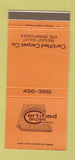 Matchbook Cover - Certified Carpet Erie PA 30 Strike