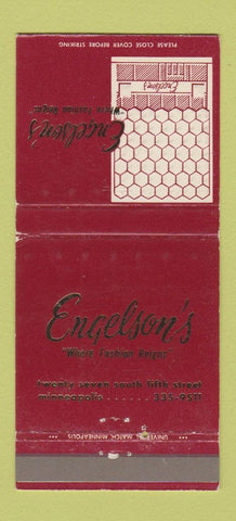 Matchbook Cover - Engelson's Clothes Minneapolis MN WEAR 30 Strike