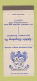 Matchbook Cover - Nephler Kingsbury Investments Pontiac MI 30 Strike