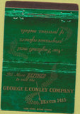 Matchbook Cover - Conley Co Metal Refiners Providence RI 40 Strike