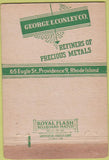 Matchbook Cover - Conley Co Metal Refiners Providence RI 40 Strike