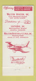 Matchbook Cover - Walston Aviation Cessna Airplanes 30 Strike