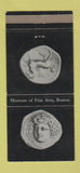 Matchbook Cover - Museum of Fine Arts Boston MA 30 Strike