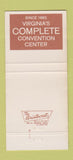 Matchbook Cover - Hotel Roanoke VA 30 Strike