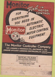 Matchbook Cover - Monitor Motor Controls Baltimore MD 40 Strike