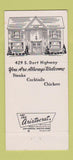 Matchbook Cover - Colony House Flint mI 30 Strike