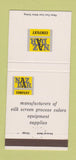 Matchbook Cover - Naz Dar Company Silk Screen Chicago Troy MI 30 Strike