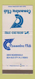 Matchbook Cover - Commodore Club Sea Isle City NJ 30 Strike