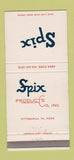 Matchbook Cover - Spix Products Pittsburgh PA Cleaning 30 Strike