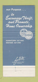 Matchbook Cover - Racine Savings and Loan WI 30 Strike