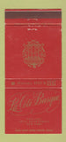 Matchbook Cover - La Cote Basque New York City WEAR 30 Strike