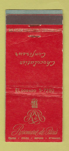 Matchbook Cover - Rosemarie de Paris restaurant New York City WEAR 30 Stick