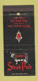 Matchbook Cover - Kenny's Steak Pub New York City 30 Strike