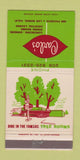 Matchbook Cover - Carlo's Restaurant Los Banos CA 30 Strike