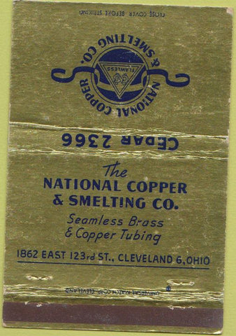 Matchbook Cover - National Copper Smelting Cleveland OH 40 Strike