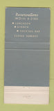 Matchbook Cover - Teddy's Restaurant New York City WEAR 30 Strike