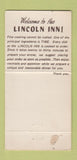 Matchbook Cover - Lincoln Inn Rockville Centre LI NY WEAR 30 Strike
