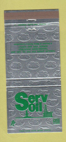 Matchbook Cover - Serv Oil Tubular Goods pipe New Orleans LA 30 Strike