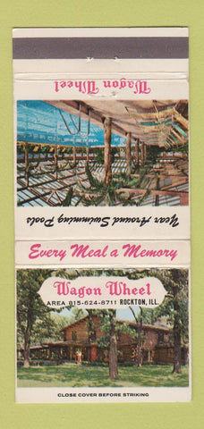 Matchbook Cover - Wagon Wheel Rockton IL 30 Strike