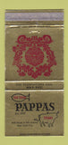 Matchbook Cover - Pappas Restaurant New York City WORN 30 Strike