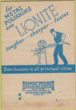 Matchbook Cover - Lionite Abrasives Niagara Falls NY PAPER LOSS 40 Strike