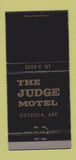 Matchbook Cover - Judge Motel Osceola AR 30 Strike