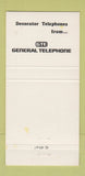 Matchbook Cover - Decorator Telephone GTE General Telephone 30 Strike