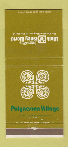 Matchbook Cover - Walt Disney World Polynesian Village WEAR 30 Strike