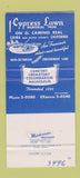 Matchbook Cover - Cypress Lawn Funeral Home Colma CA 30 Strike