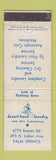 Matchbook Cover - Desert Hand Laundry Palm Springs CA WORN
