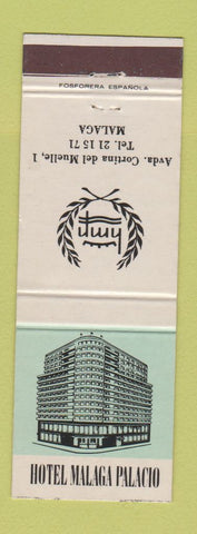 Matchbook Cover - Hotel Malaga Palacio Spain