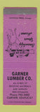 Matchbook Cover - Garner Lumber KY