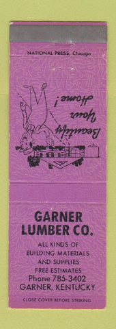 Matchbook Cover - Garner Lumber KY