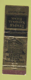 Matchbook Cover - Temple National Bank TX WEAR