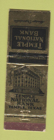 Matchbook Cover - Temple National Bank TX WEAR