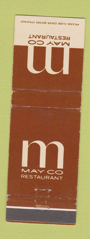 Matchbook Cover - May Company Restaurant department store