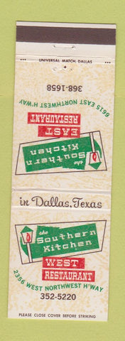 Matchbook Cover - Southern Kitchen Dallas TX