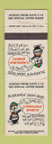 Matchbook Cover - Carolina Spirits billiards