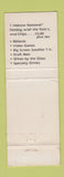 Matchbook Cover - Carolina Spirits billiards