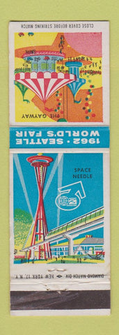 Matchbook Cover - 1962 World's Fair Seattle Space Needle Gateway