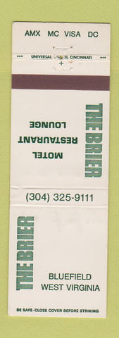Matchbook Cover - The Brier Motel Bluefield WV