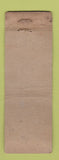 Matchbook Cover - Lugerner Watches New York City UNION QUALITY WORN