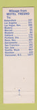 Matchbook Cover - Fresno Motel CA girlie WEAR