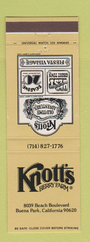 Matchbook Cover - Knott's Berry Farm Buena Park CA