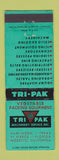 Matchbook Cover - Tri Pak Machinery Harlingen TX vegetable packing