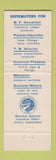 Matchbook Cover - Hope Rubber Company Holyoke Fitchburg Watertown MA
